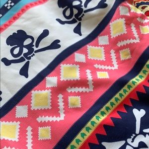 Open heel stirrup skull leggings